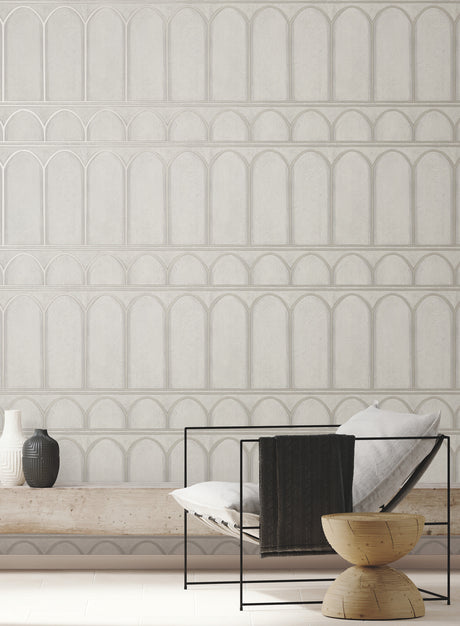 York MN1832 Arches Grey & Pearl Wallpaper