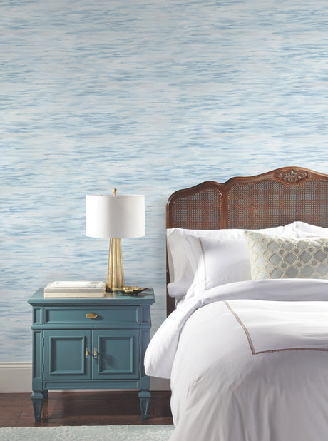 York MN1862 Ripples Blue Wallpaper