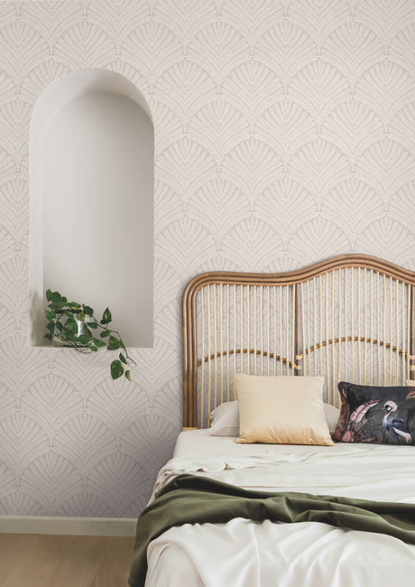 York MN1872 Beachcomber Light Pink & Cream Wallpaper