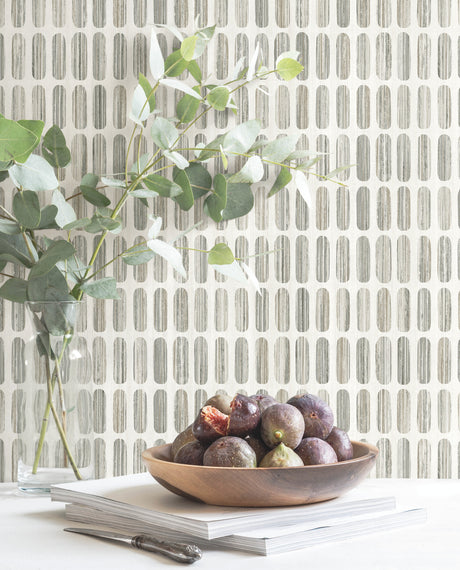 York MN1941 Petite Pergola Grey & Taupe Wallpaper