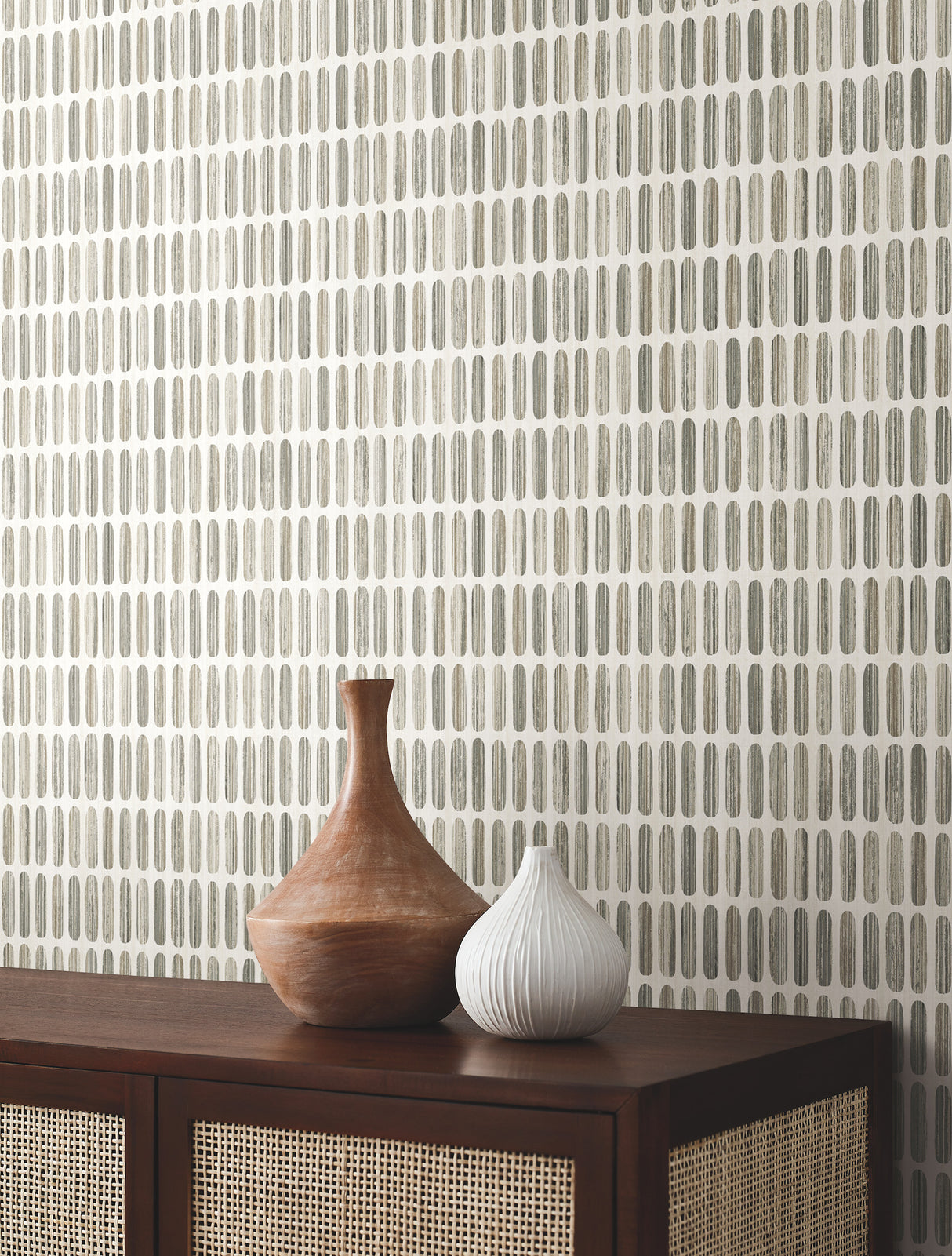 York MN1941 Petite Pergola Grey & Taupe Wallpaper