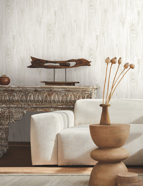 York MN1950 Rusticano White Wallpaper