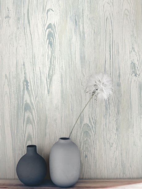 York MN1952 Rusticano White & Blue Wallpaper