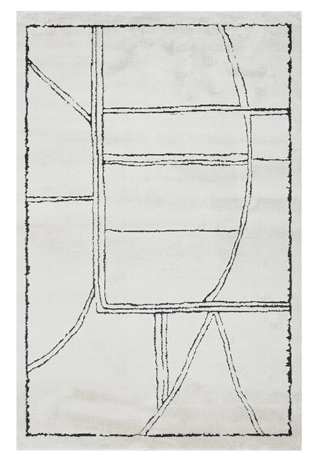 Amer Rugs MNT10508 Monotone White 5' X 8' Area Rug