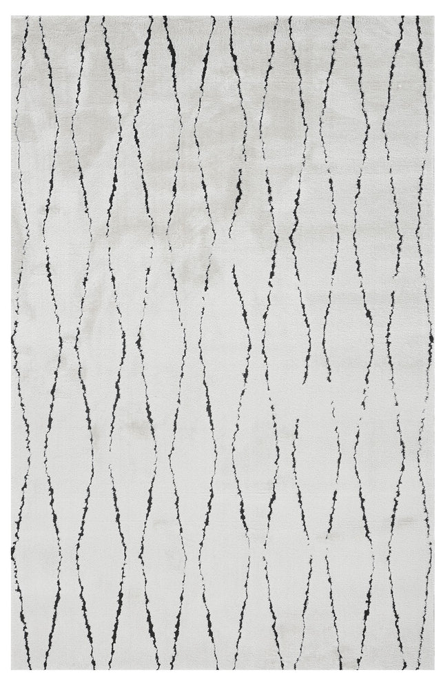 Amer Rugs MNT50508 Monotone White 5' X 8' Area Rug
