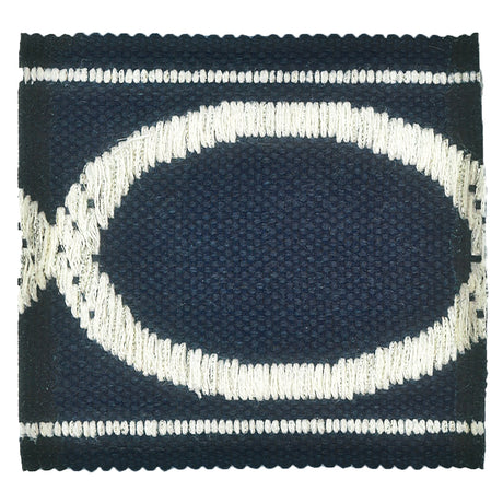STOUT MONO-1 MONOGRAM 1 NAVY Fabric - Eades Wallpaper & Fabric