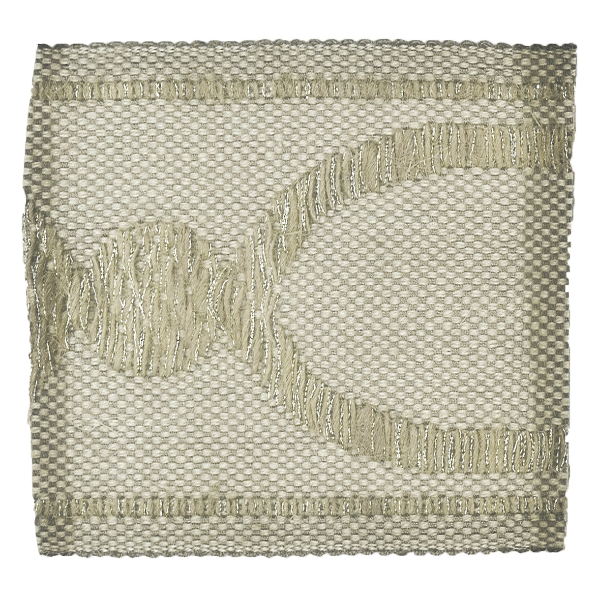 STOUT MONO-3 MONOGRAM 3 ASH Fabric - Eades Wallpaper & Fabric