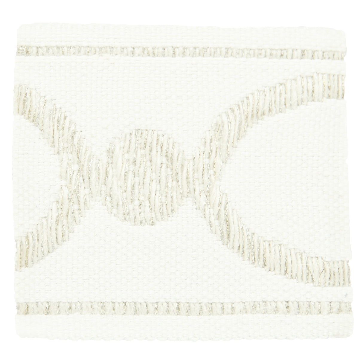 STOUT MONO-5 MONOGRAM 5 IVORY Fabric - Eades Wallpaper & Fabric