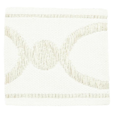 STOUT MONO-5 MONOGRAM 5 IVORY Fabric - Eades Wallpaper & Fabric