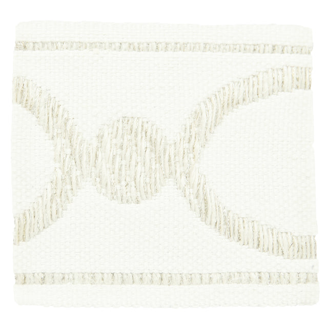 STOUT MONO-5 MONOGRAM 5 IVORY Fabric - Eades Wallpaper & Fabric