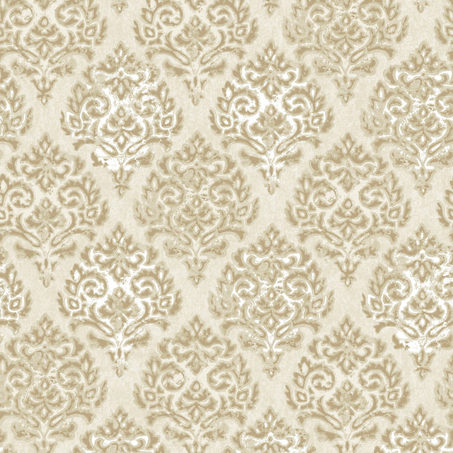 Galerie MT2009 Gold Modern Damask - Eade's Wallpaper