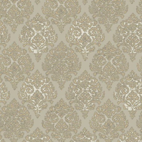 Galerie MT2022 Gold Modern Damask - Eade's Wallpaper