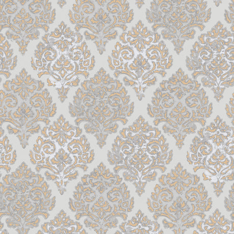 Galerie MT2035 Rose Gold Modern Damask - Eade's Wallpaper