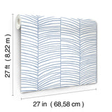 York MT5672 Cascade Palm Chevron Sea Wallpaper - Eade's Wallpaper