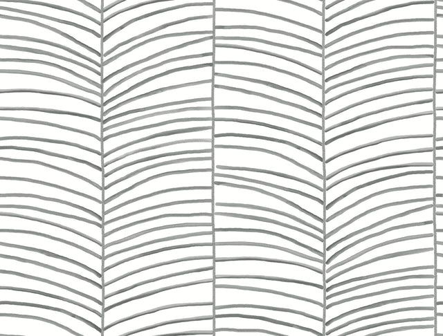 York MT5673 Cascade Palm Chevron Onyx Wallpaper - Eade's Wallpaper