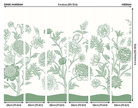 Eade’s Jacobean Rose Trail Green