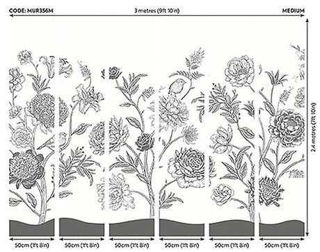 Eade’s Jacobean Rose Trail Black