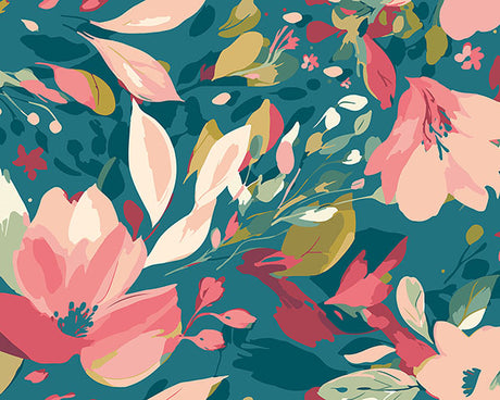 Eade’s Flowing Flowers Teal