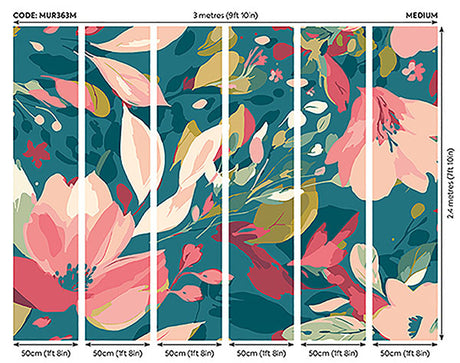 Eade’s Flowing Flowers Teal