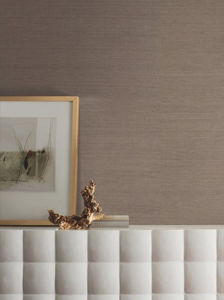 York MW9270 Sisal Grasscloth Brown Wallpaper