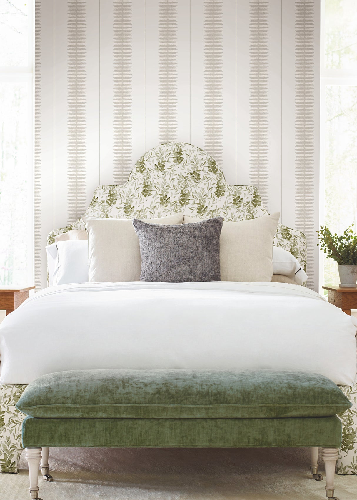 Ronald Redding MX9612 Tandem Stripe Taupe Wallpaper - Eade's Wallpaper