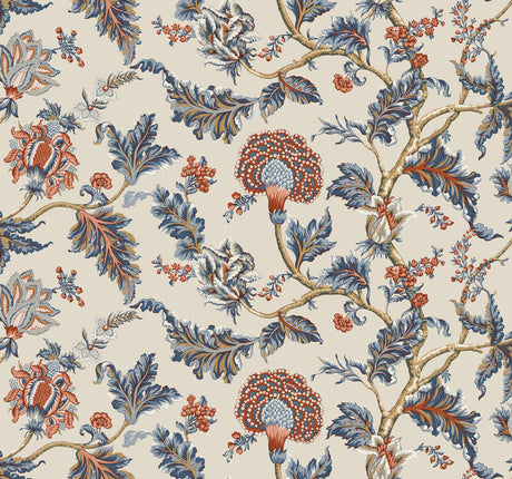 Ronald Redding MX9621W Monroe Navy Wallpaper - Eade's Wallpaper