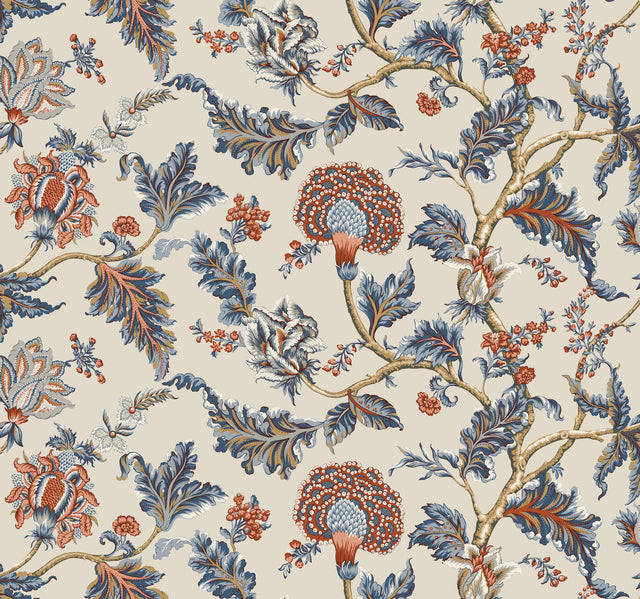 Ronald Redding MX9621W Monroe Navy Wallpaper - Eade's Wallpaper