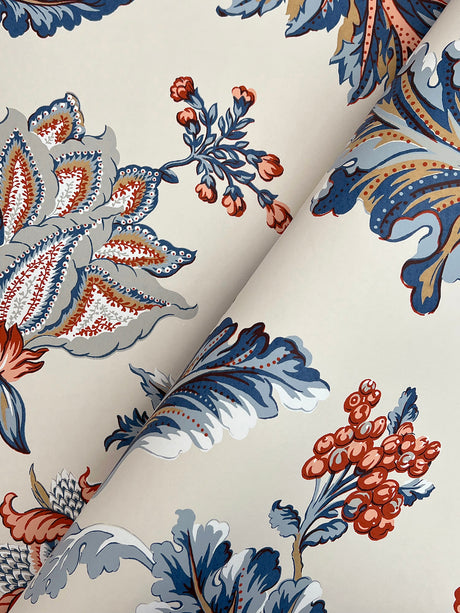 Ronald Redding MX9621W Monroe Navy Wallpaper - Eade's Wallpaper