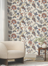 Ronald Redding MX9621W Monroe Navy Wallpaper - Eade's Wallpaper