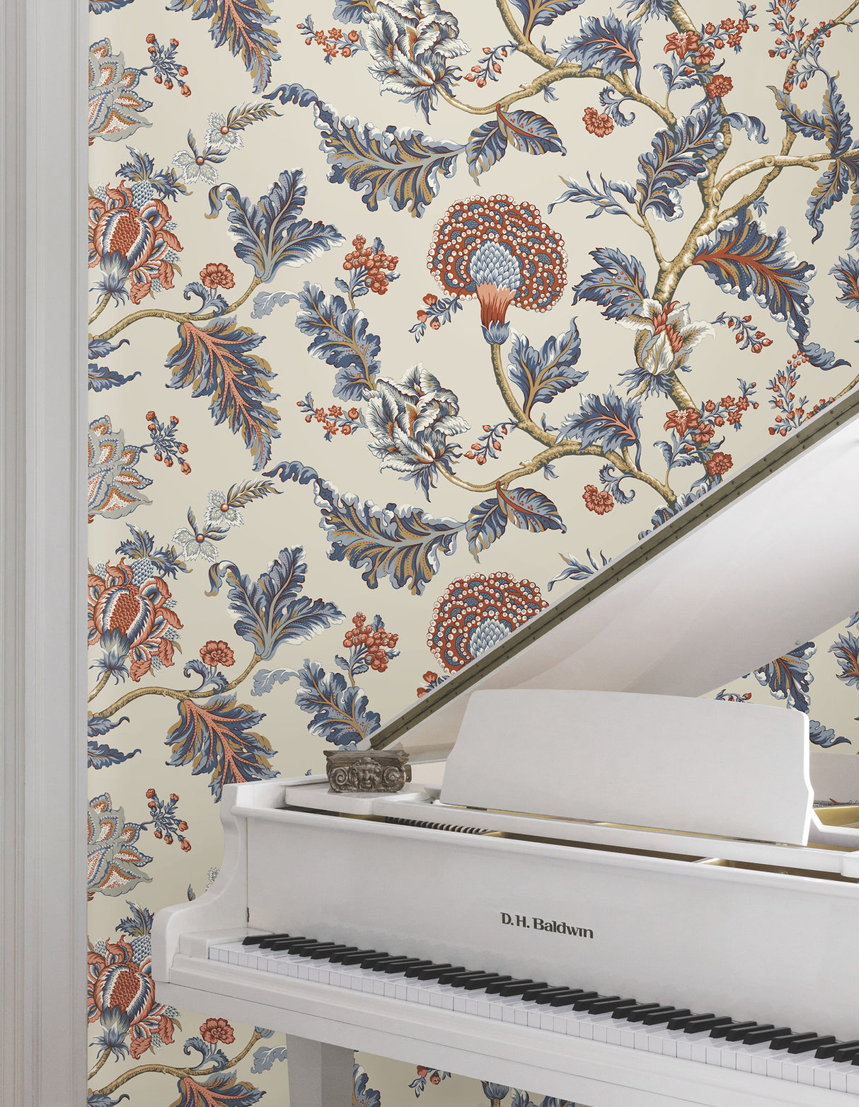 Ronald Redding MX9621W Monroe Navy Wallpaper - Eade's Wallpaper