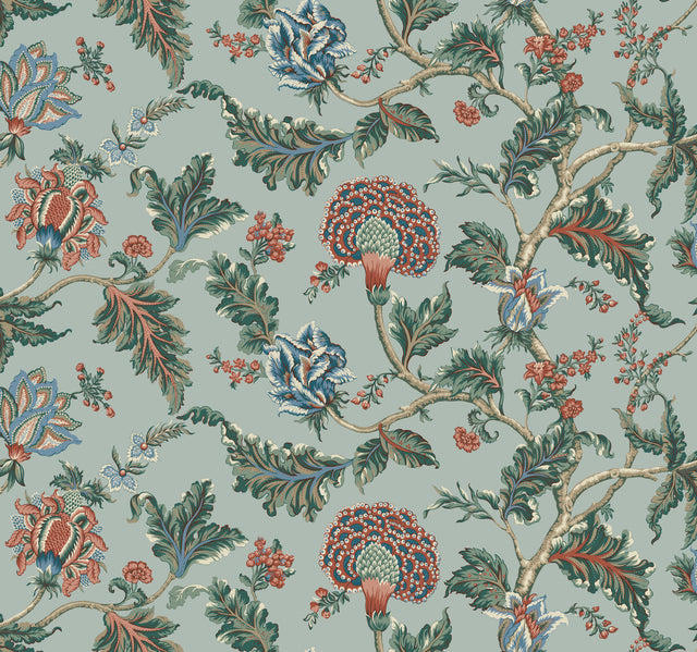 Ronald Redding MX9622W Monroe Teal Wallpaper - Eade's Wallpaper
