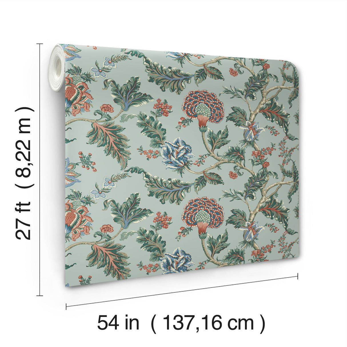 Ronald Redding MX9622W Monroe Teal Wallpaper - Eade's Wallpaper
