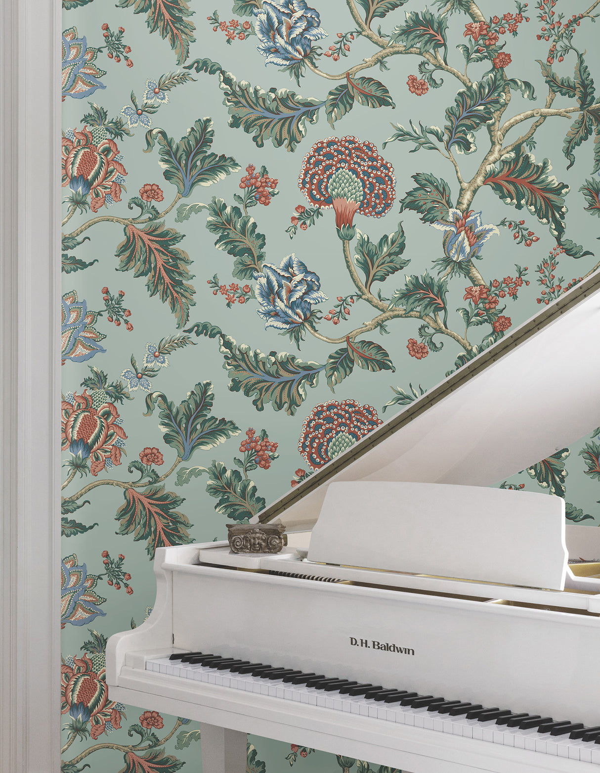 Ronald Redding MX9622W Monroe Teal Wallpaper - Eade's Wallpaper