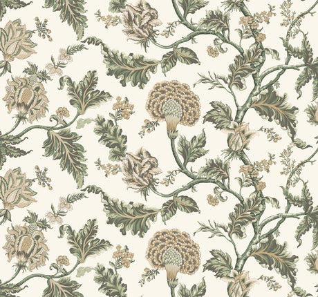 Ronald Redding MX9626W Monroe Green Wallpaper - Eade's Wallpaper