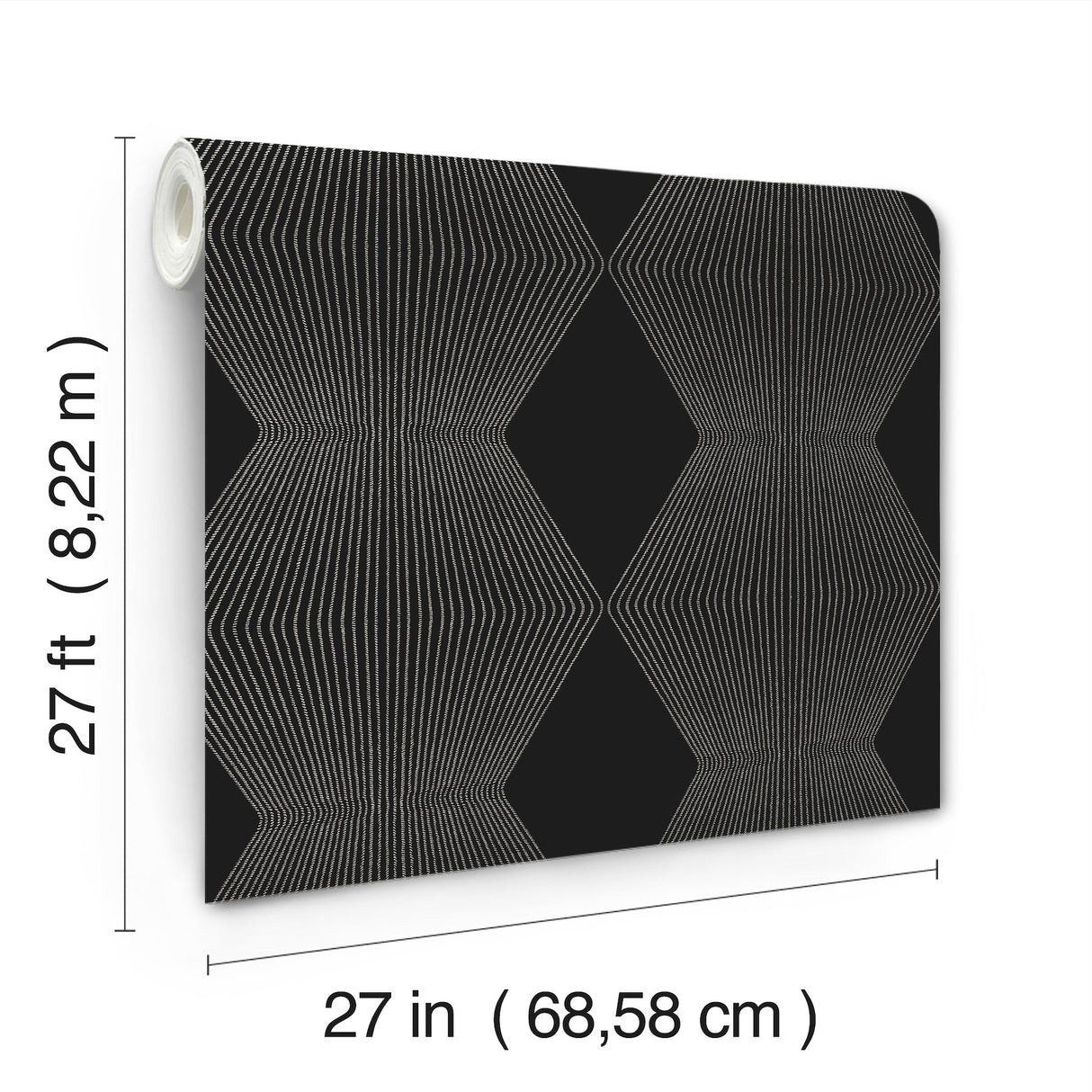Ronald Redding MX9631 Diamond Legacy Black Wallpaper - Eade's Wallpaper