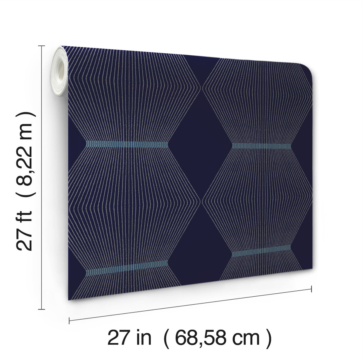 Ronald Redding MX9635 Diamond Legacy Navy Wallpaper - Eade's Wallpaper