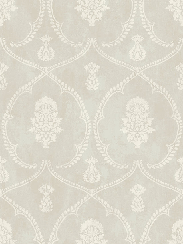Ronald Redding MX9642 Royal Damask Soft Grey Wallpaper - Eade's Wallpaper