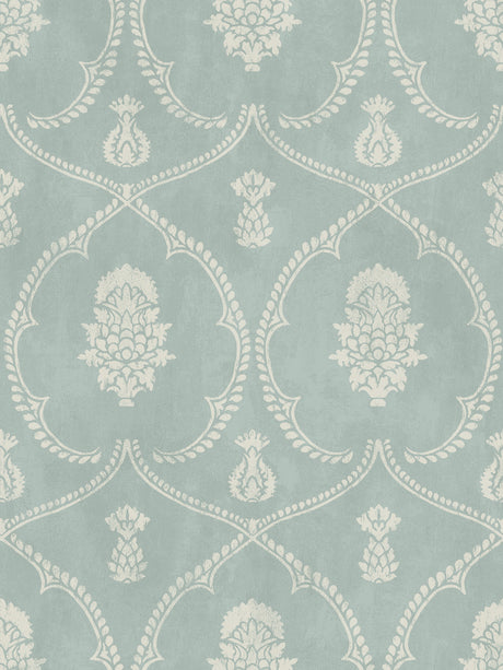 Ronald Redding MX9645 Royal Damask Jade Wallpaper - Eade's Wallpaper