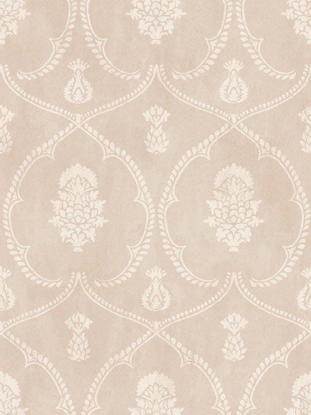 Ronald Redding MX9646 Royal Damask Blush Wallpaper - Eade's Wallpaper