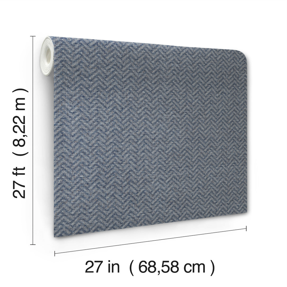 Ronald Redding MX9675 Regent Navy Wallpaper - Eade's Wallpaper