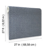 Ronald Redding MX9675 Regent Navy Wallpaper - Eade's Wallpaper