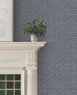 Ronald Redding MX9675 Regent Navy Wallpaper - Eade's Wallpaper
