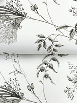 Ronald Redding MX9682 Floral Lace Black Wallpaper - Eade's Wallpaper