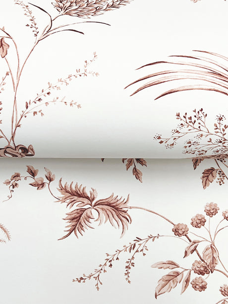 Ronald Redding MX9684 Floral Lace Brick Wallpaper - Eade's Wallpaper