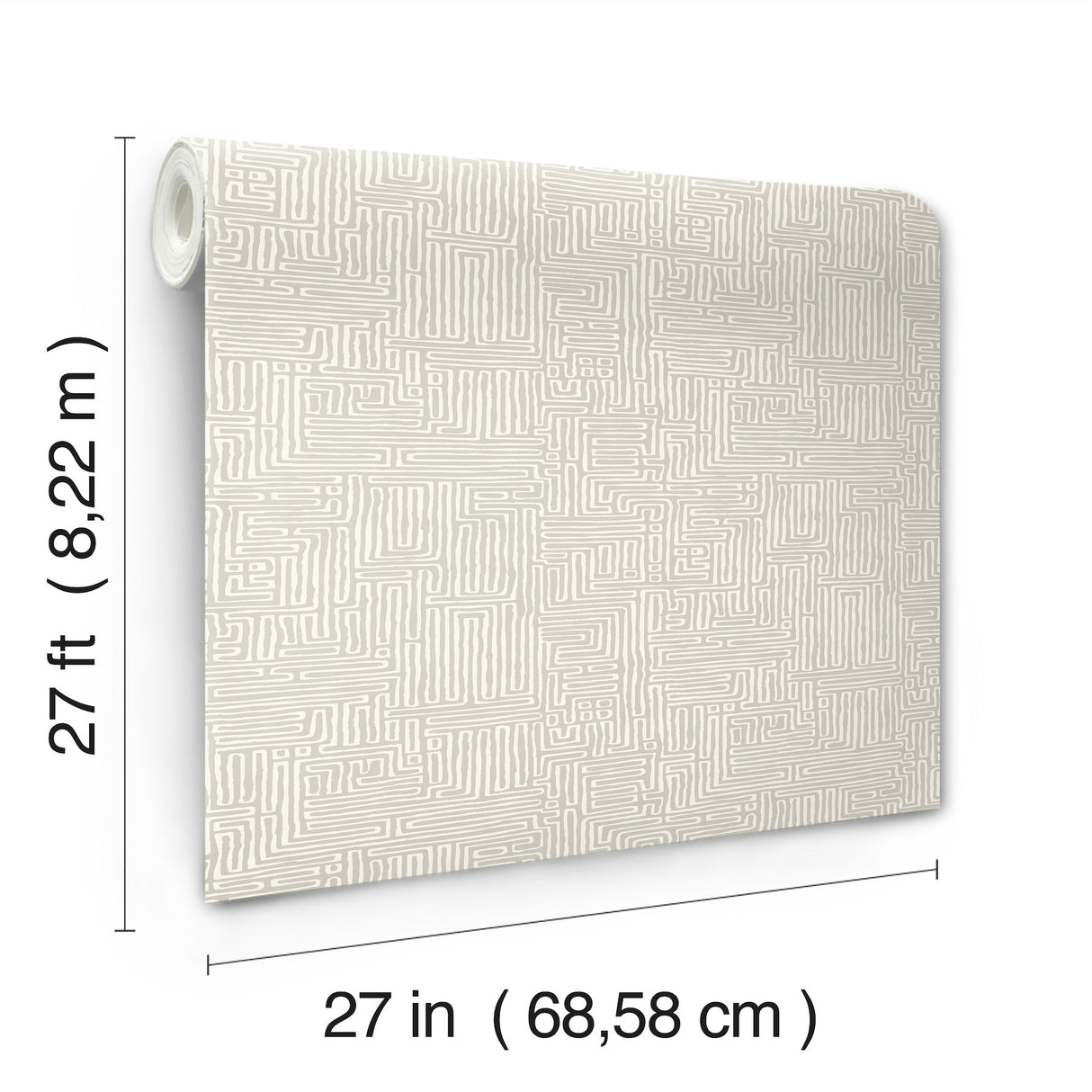 Ronald Redding MX9685 Passages Taupe Wallpaper - Eade's Wallpaper