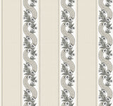 Ronald Redding MX9691 Abbey's Garland Black & White Wallpaper - Eade's Wallpaper
