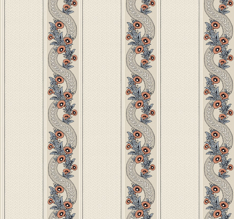 Ronald Redding MX9696 Abbey's Garland Coral Wallpaper - Eade's Wallpaper