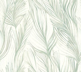 York NA0501 Peaceful Plume Light Blue Wallpaper