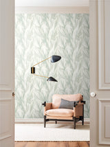 York NA0501 Peaceful Plume Light Blue Wallpaper