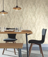 York NA0502 Peaceful Plume Beige Wallpaper